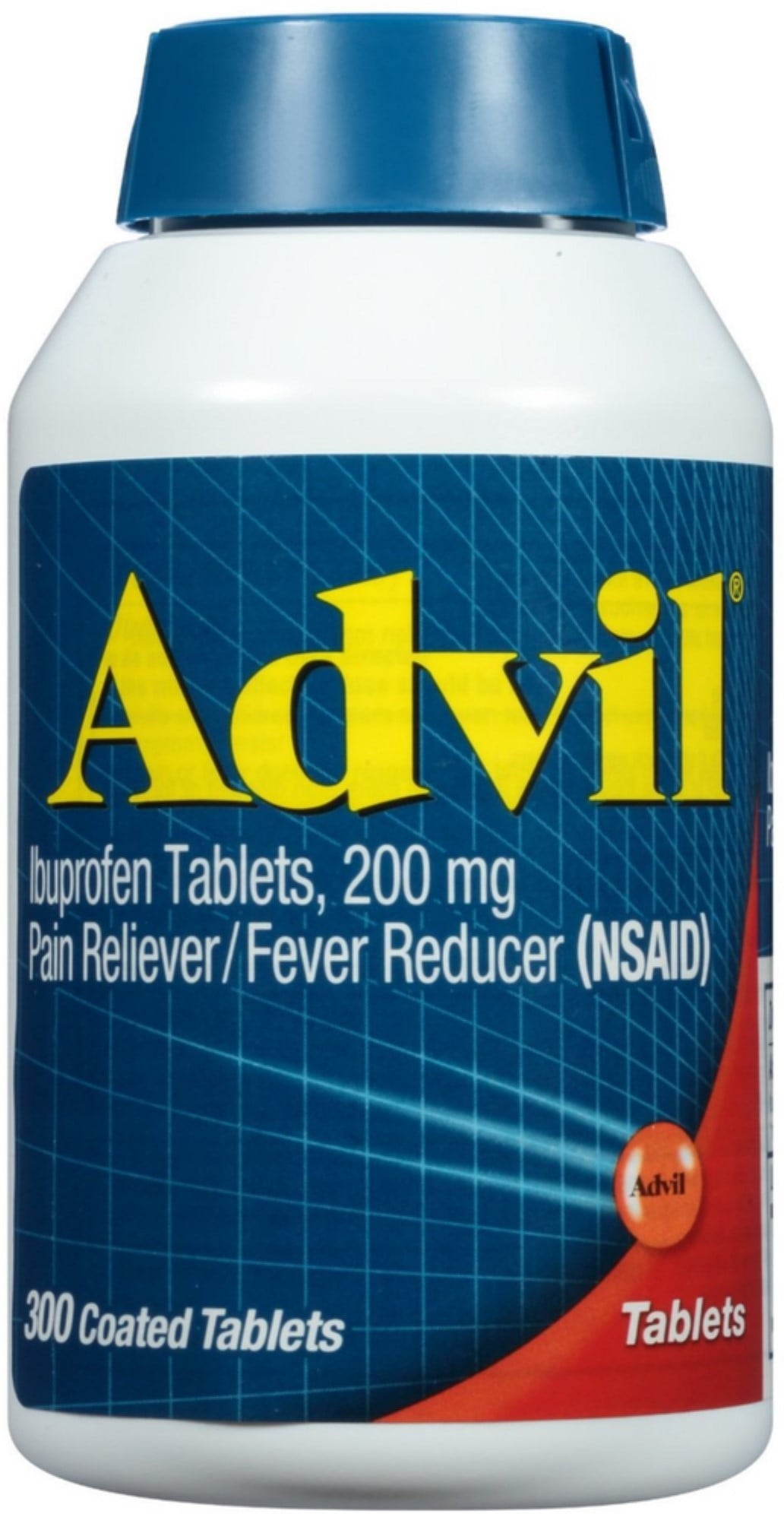 Advil Ibuprofen Coated Tablets, 200mg 300 ea