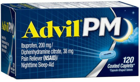 Advil PM Caplets 120 ea (Pack of 2)