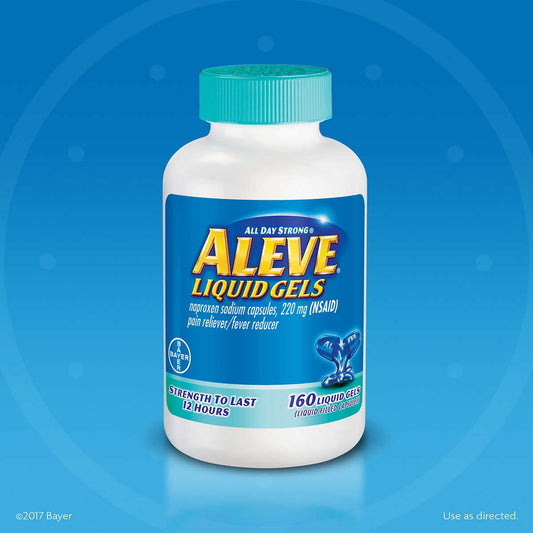 Aleve Pain Reliever, 160 Liquid Gels