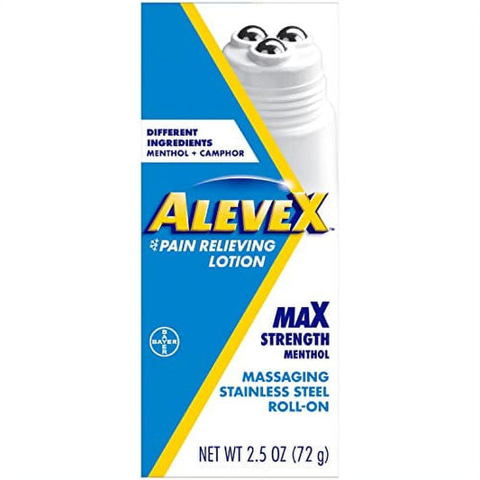 Aleve Pain Relieving Lotion with Rollerball 2.5 oz (Pack of 3)