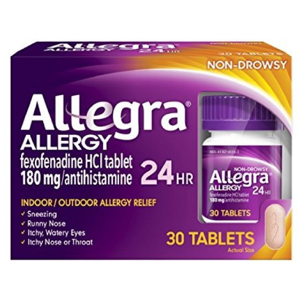 Allegra 24 Hour Allergy Tablets 30 Tablets