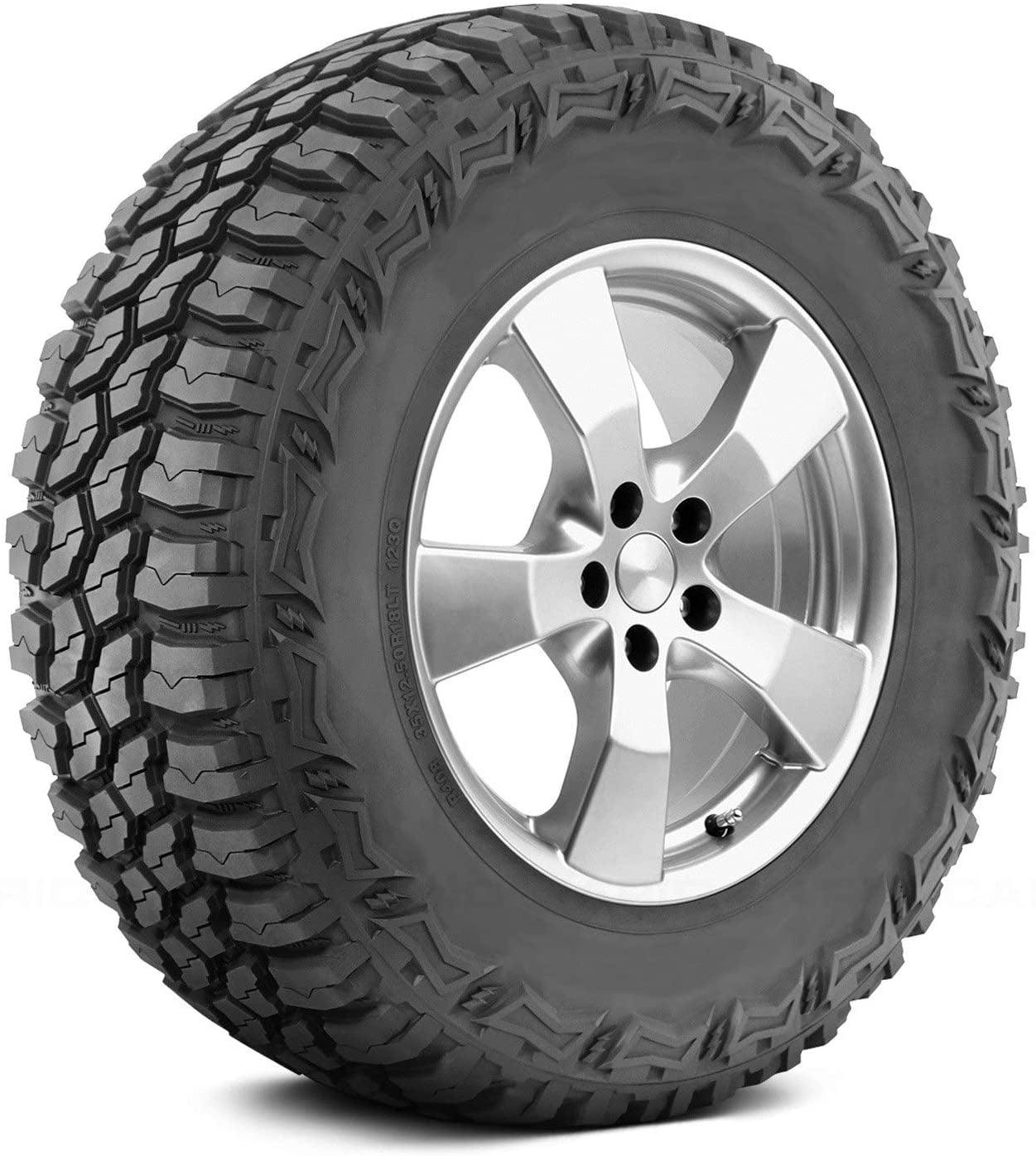 Americus Rugged MT Mud Terrain LT245/75R17 121/118Q XL Light Truck Tire Fits: 2011-13 Chevrolet Silverado 2500 HD WT