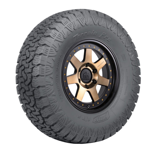 Amp Terrain Pro A/T P All Season 275/70R18 125/122R E Light Truck Tire Fits: 2019-23 Ram 1500 Rebel, 2017-22 Ford F-250 Super Duty Lariat