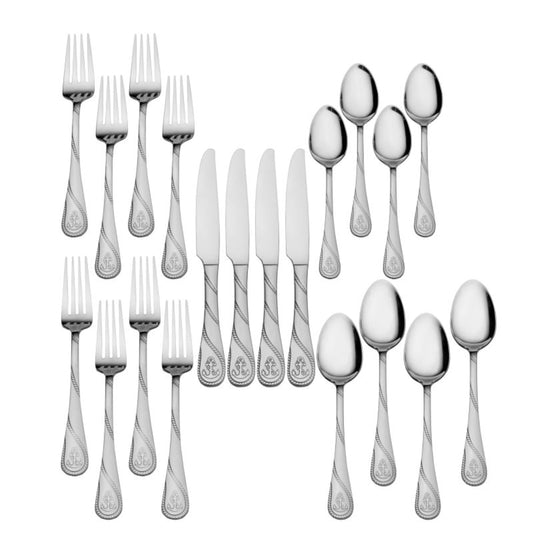 Anchor 20-piece Stainless Steel Flatware Set, Service for 4