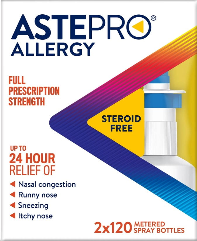 Astepro Allergy Steroid Free Antihistamine Nasal Spray, 240 Metered Sprays