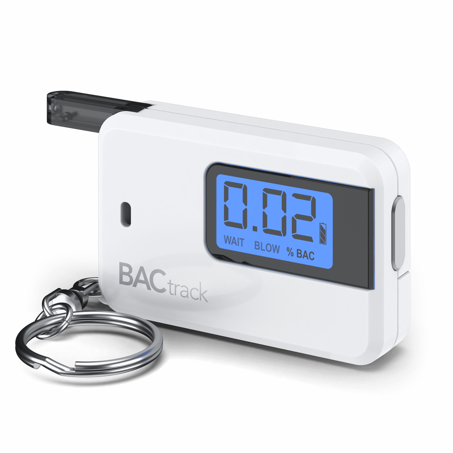 BACtrack Go Keychain Breathalyzer (White) | Ultra-Portable Pocket Keyring Alcohol Tester for Personal Use