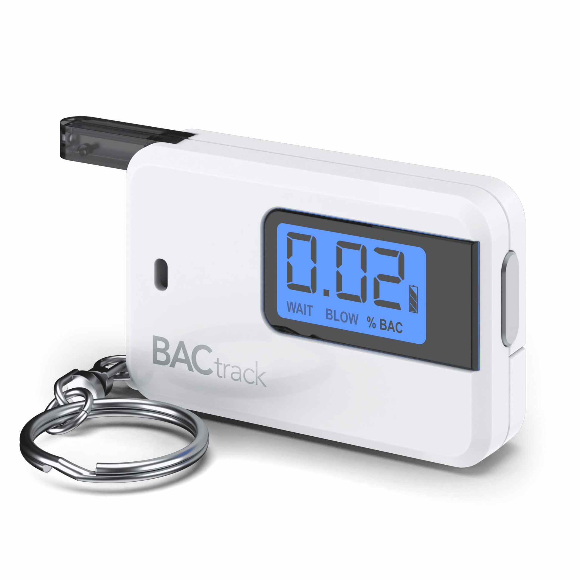 BACtrack Go Keychain Breathalyzer (White) | Ultra-Portable Pocket Keyring Alcohol Tester for Personal Use