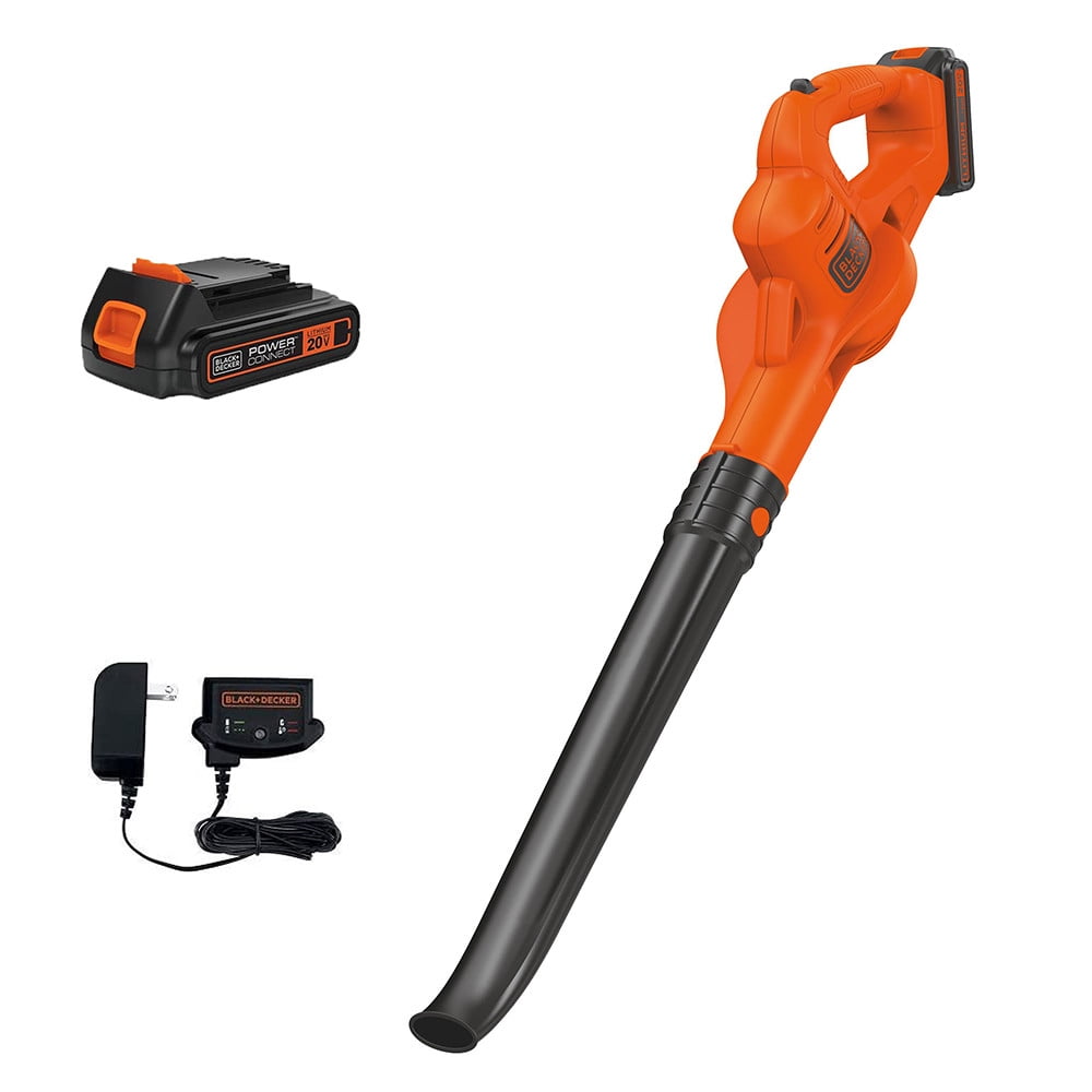 BLACK+DECKER 20V MAX* Cordless Leaf Blower, Lightweight & Quiet, LSW221