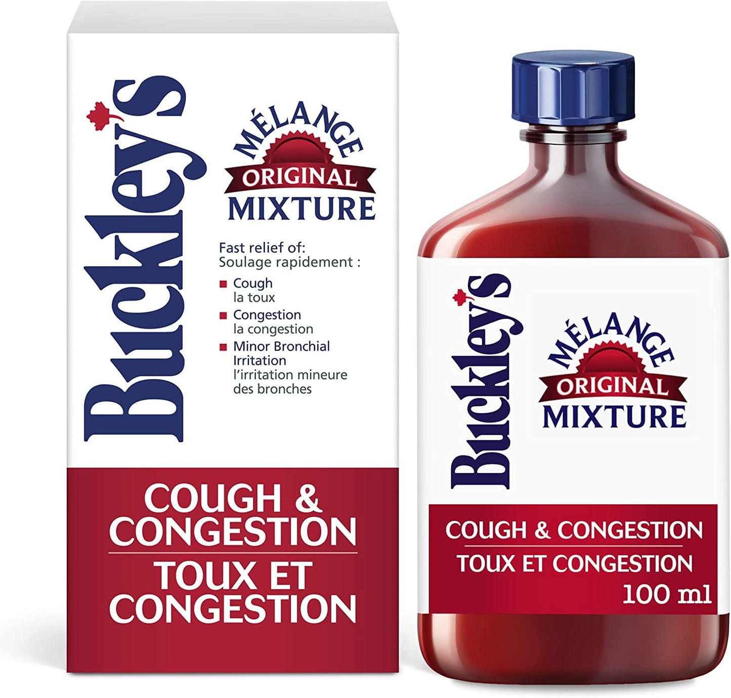 BUCKLEY'S Original COUGH CONGESTION Syrup 100 ml Size