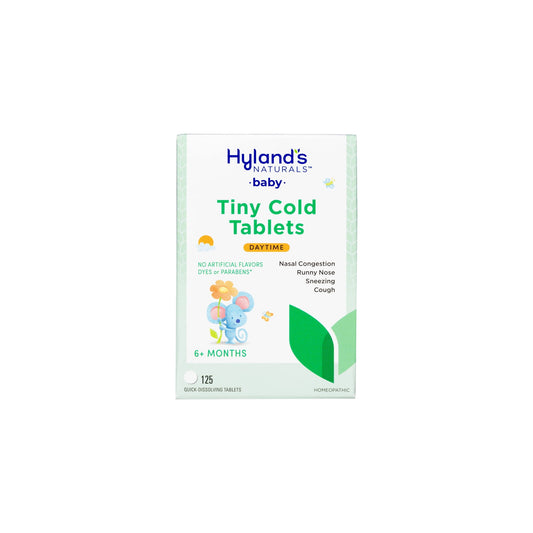 Hyland's Naturals Baby Tiny Cold Tablets Daytime Infant and Baby Cold Medicine (Pack of 2)