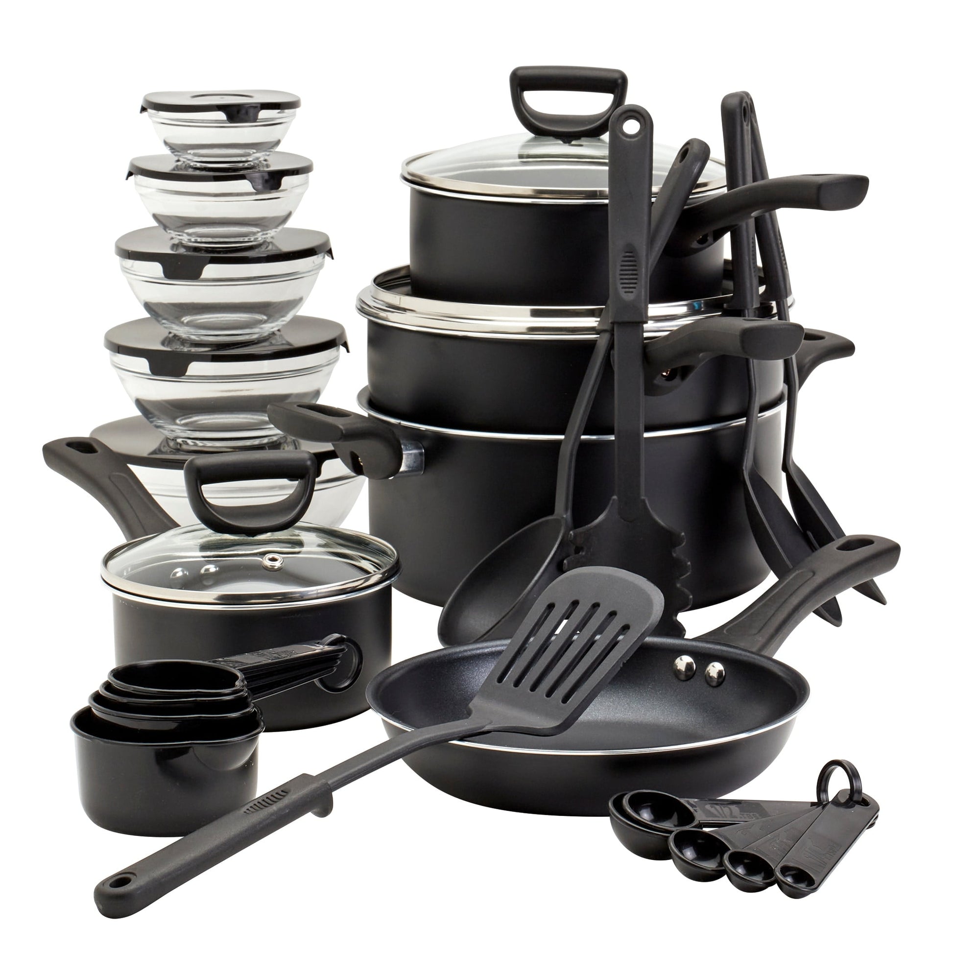 Basic Essentials 32pc Aluminum Cookware Starter set