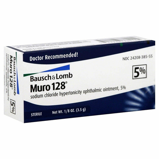 Bausch & Lomb Muro 128 5% Ointment 3.50 g (Pack of 3)