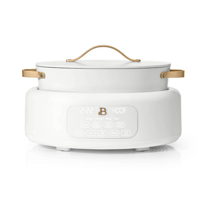 Beautiful 10 in 1 Electric Multi-Cooker, White Icing by Drew Barrymore