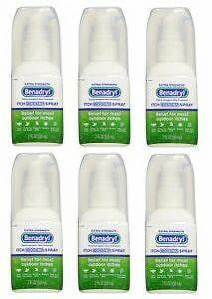 Benadryl Itch Relief Spray Extra Strength 2 oz (Pack of 6)