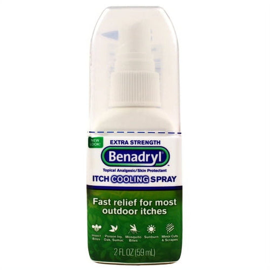 Benadryl Itch Relief Spray Extra Strength 2 oz (Pack of 8)