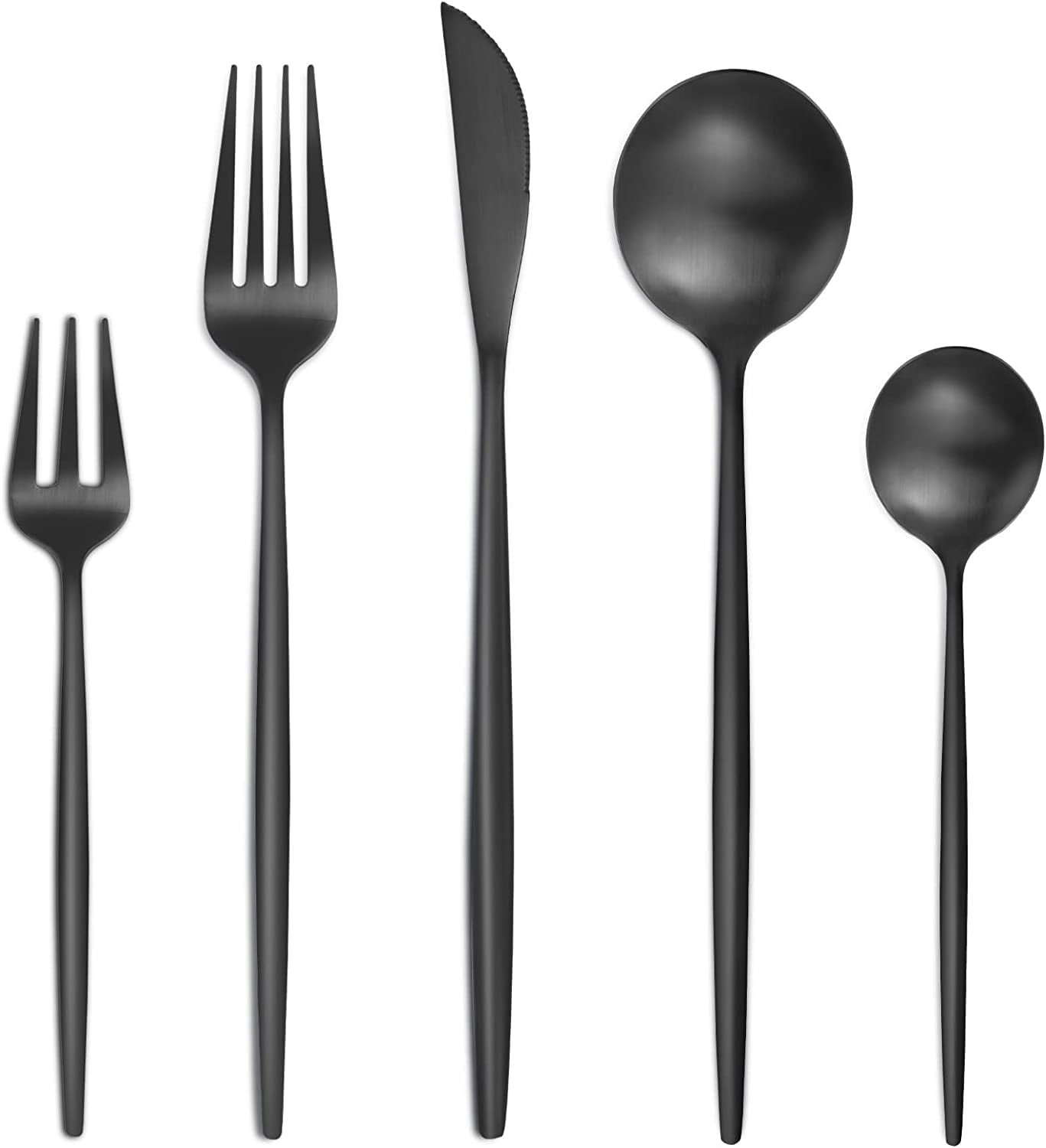 Bestdin Silverware Set, 20-Piece Stainless Steel Flatware Set, Tableware Cutlery Set Service for 4, Utensils for Kitchens, Dishwasher Safe, Glod