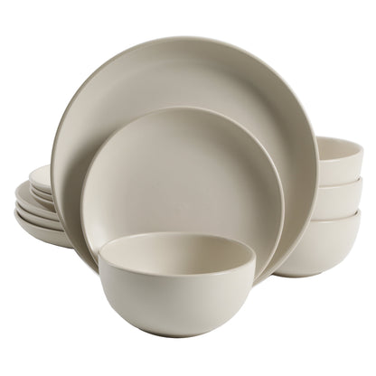 Better Homes & Gardens Zuri Matte 12-Piece Dinnerware Set