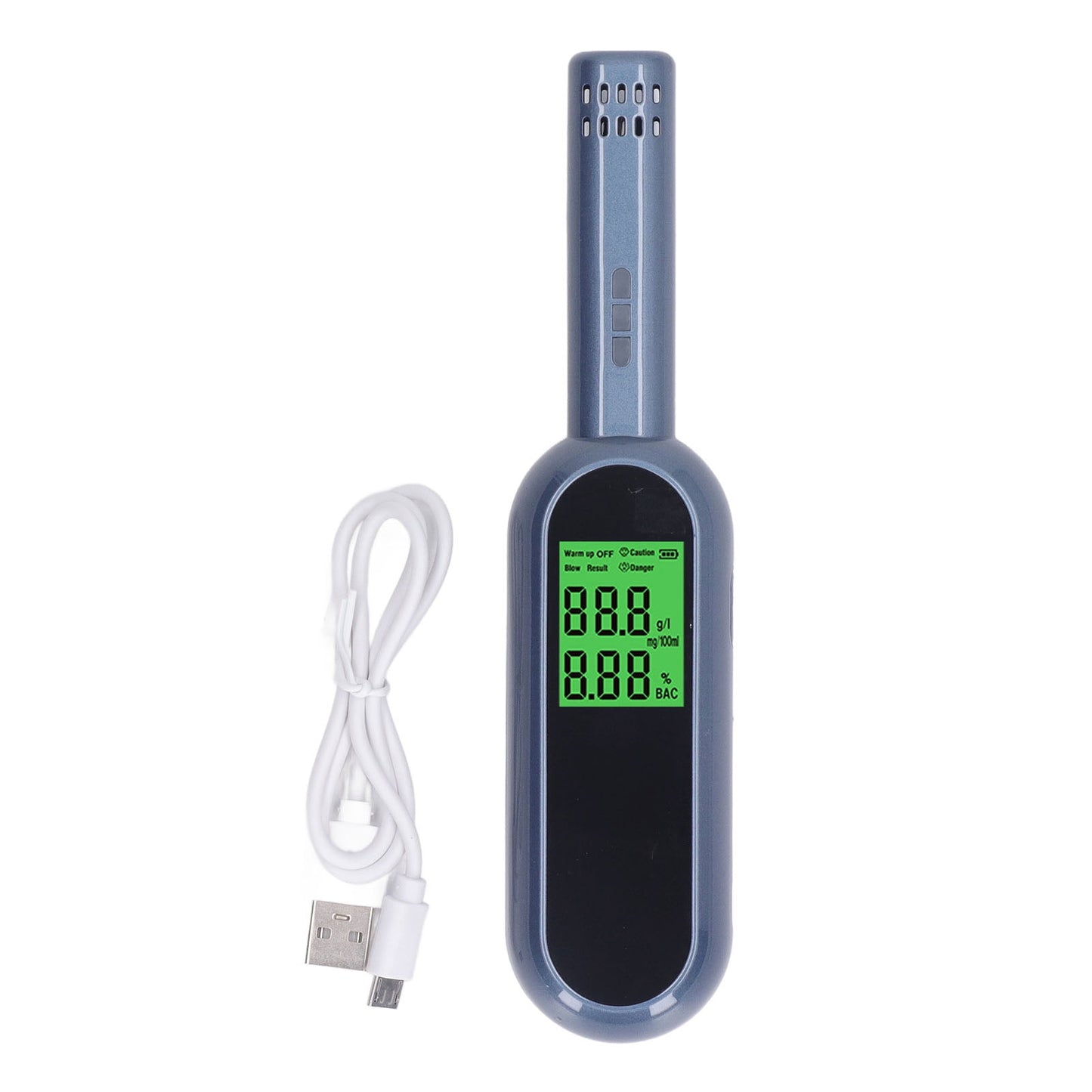 Big sale Breath Alcohol Tester High Accuracy LCD Display Sound Light Alarm Rechargeable Portable Alcohol Detector