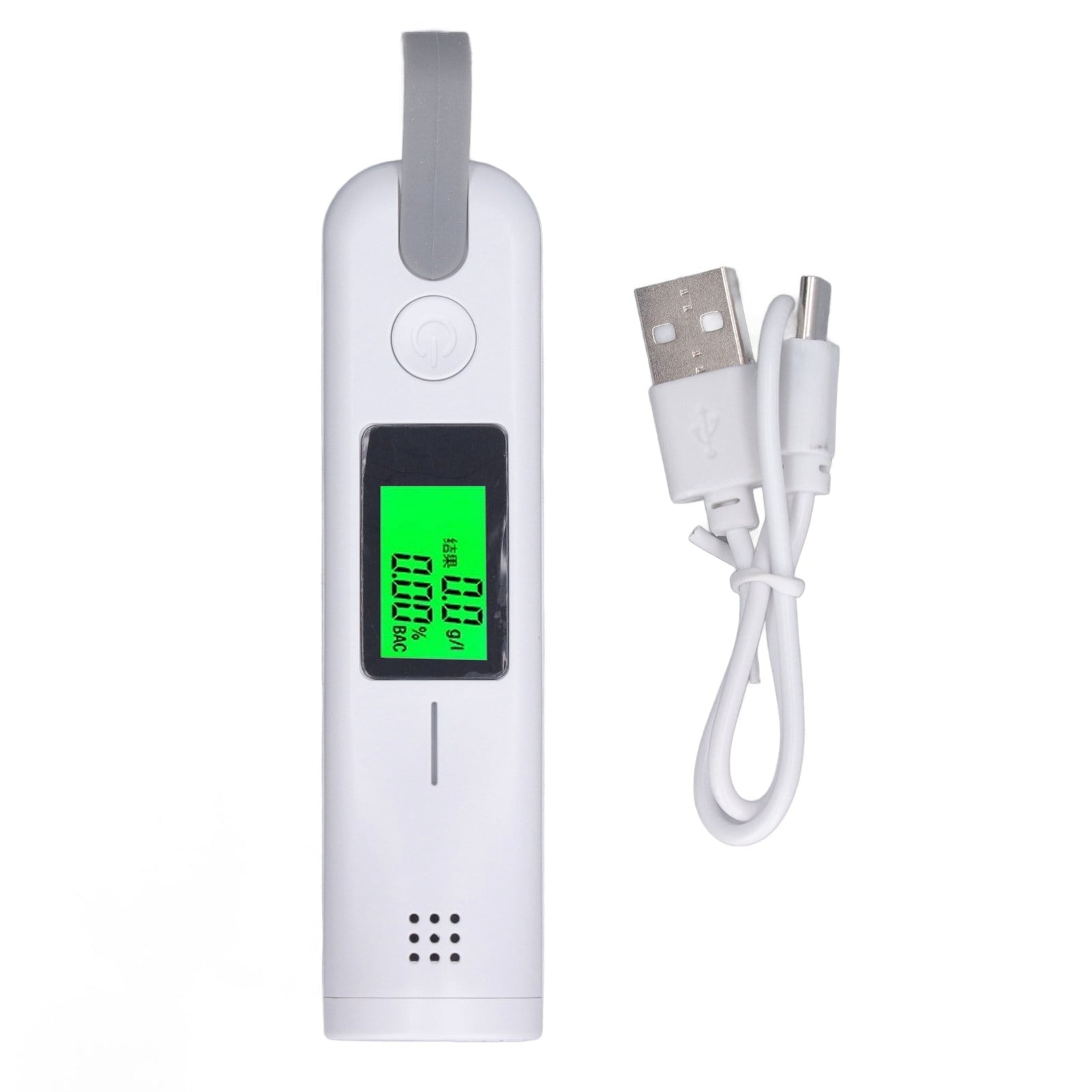 Big sale Breath Alcohol Tester High Accuracy Quick Response Wireless Portable Drunk Analyzer DC 5C White