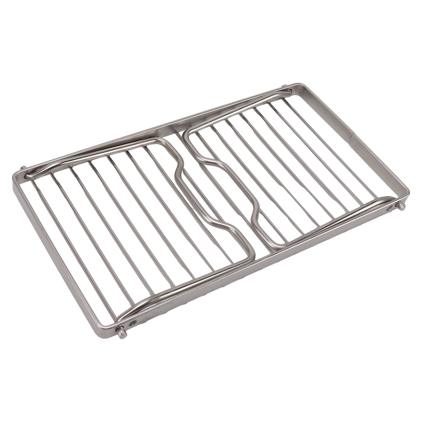 Big sale Folding Camping Grate Stainless Steel Adjustable Height Thicker Camp Fire Cooking Racks Draining Backpacking Grill for Outdoor