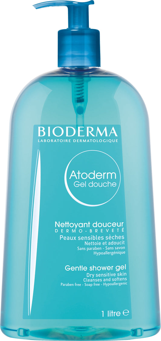 Bioderma Atoderm Moisturizing and Cleansing Shower Gel for Dry Sensitive Skin - 33.4 fl.oz.