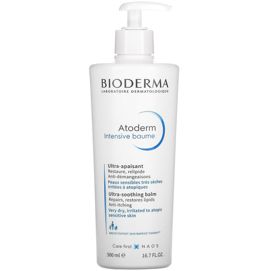 Bioderma - Atoderm, Ultra-Soothing Balm, 16.7 fl oz (500 ml)