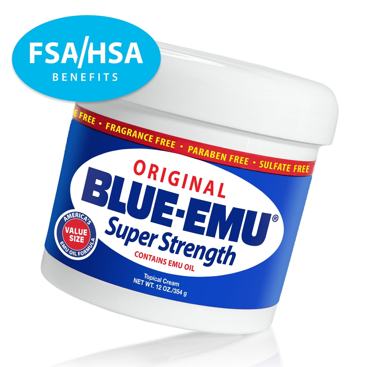 Blue-Emu Original Super Strength Topical Cream for Muscles and Joints, 12 oz