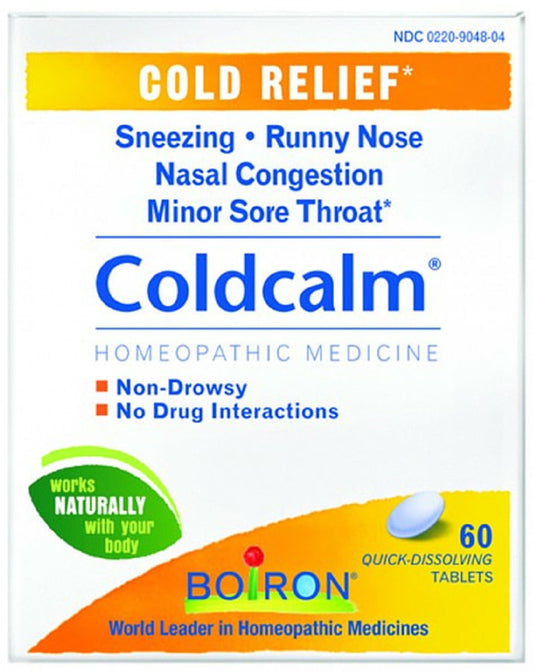 Boiron Coldcalm Quick-Dissolving Tablets, 60 Tablets (Pack of 2)