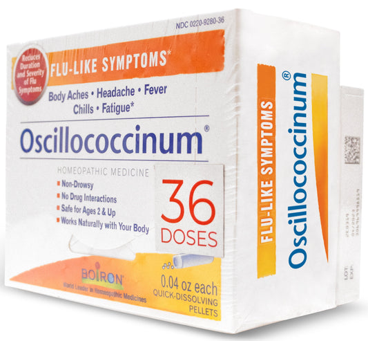 Boiron Oscillococcinum 36 Count, Homeopathic Medicine for Flu-Like Symptoms Relief