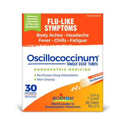 Boiron Oscillococcinum Homeopathic Medicine for Flu-like Symptoms, 30 Count