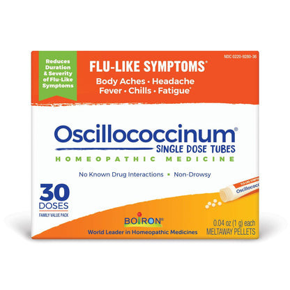 Boiron Oscillococcinum Homeopathic Medicine for Flu-like Symptoms, 30 Count