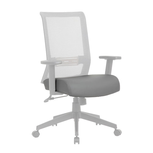 Boss Office Vinyl Seat Cover in Grey