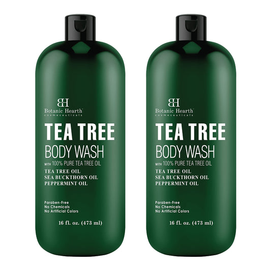 Botanic Hearth Tea Tree Body Wash Set of 2- 16 fl oz