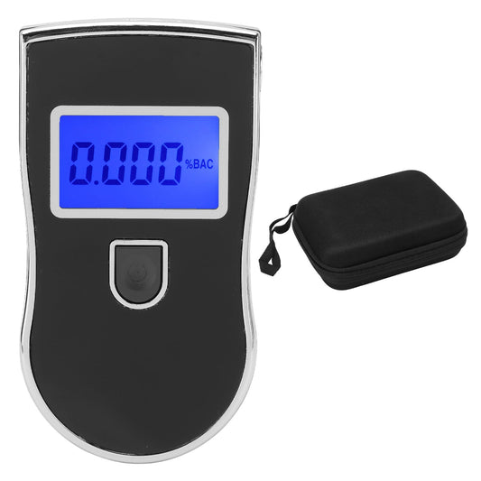 Breathalyzer Portable Handheld Quick Response Red Backlight Digital Display Alcohol Tester with 5PCS Mouthpiece