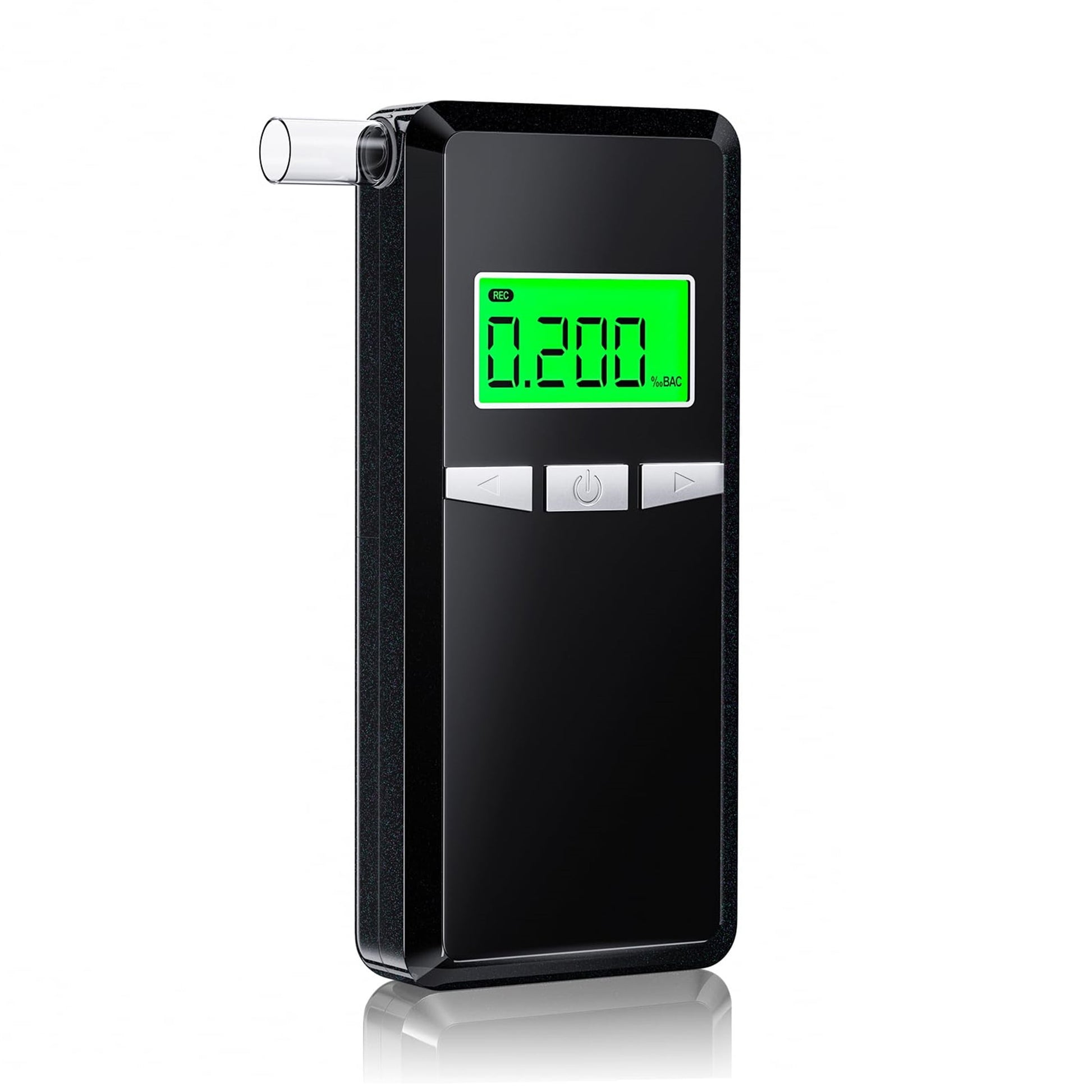 Breathalyzer,Upgrade Professional-Grade Accuracy Alcohol Tester with Digital Blue LCD Display for Home or Party Use with 5 Mouthpieces