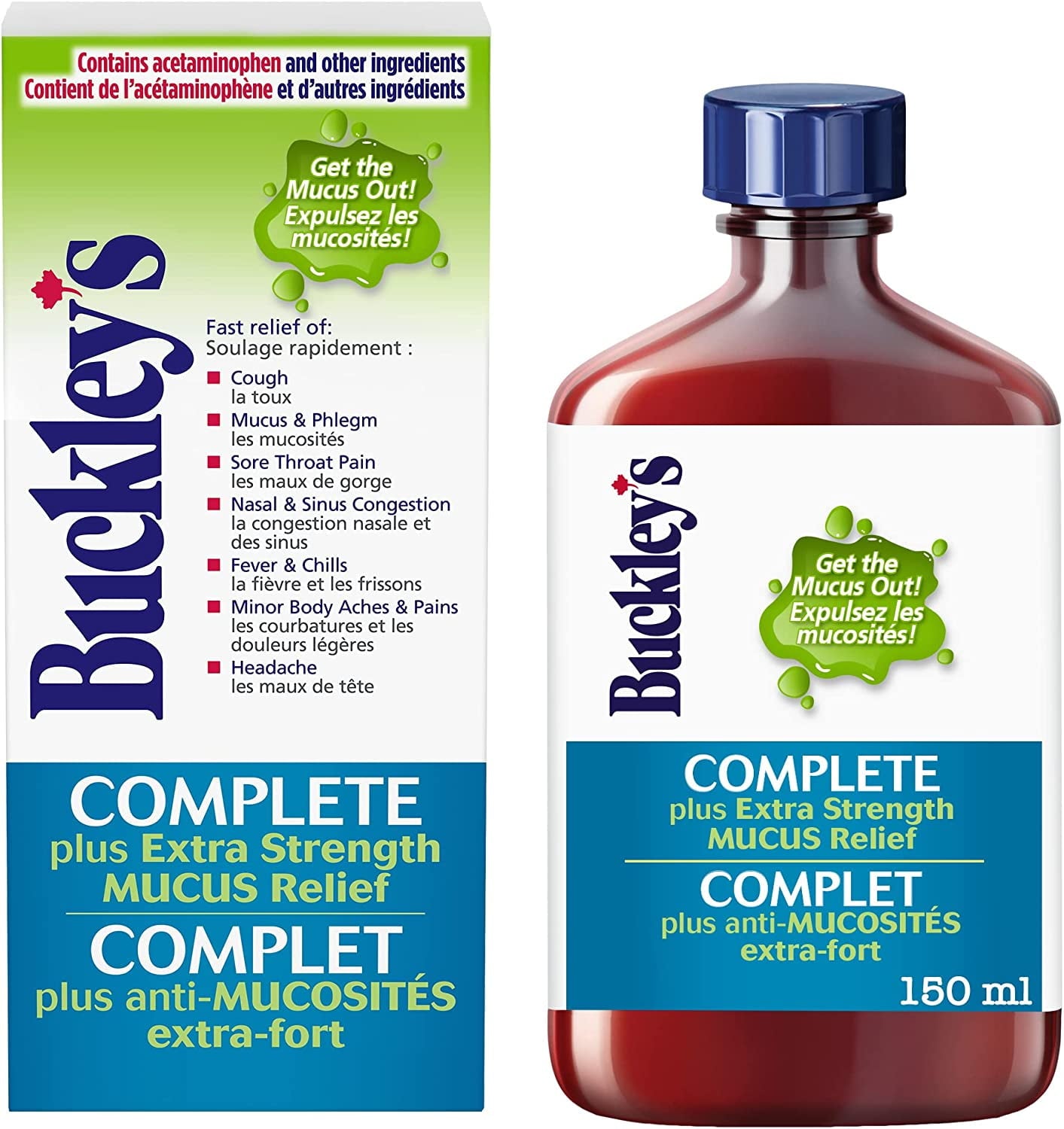 Buckley's Complete 'MUCUS RELIEF' Syrup Extra Strength for relief of COUGH - 150 ml