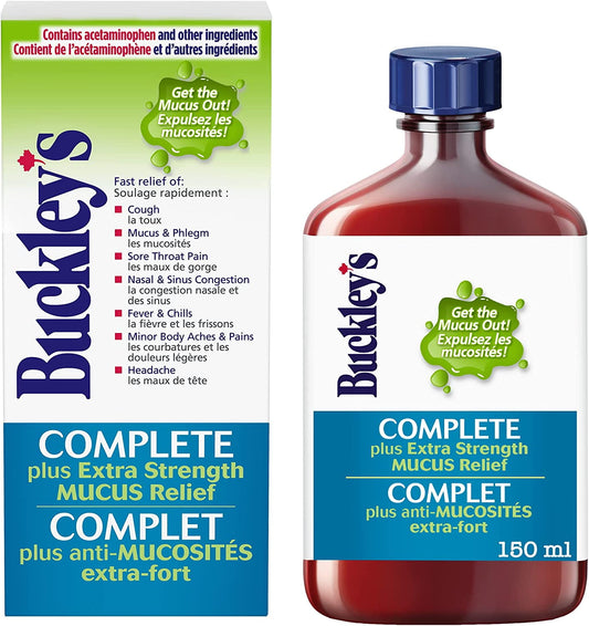 Buckley's Complete 'MUCUS RELIEF' Syrup Extra Strength for relief of COUGH - 150 ml