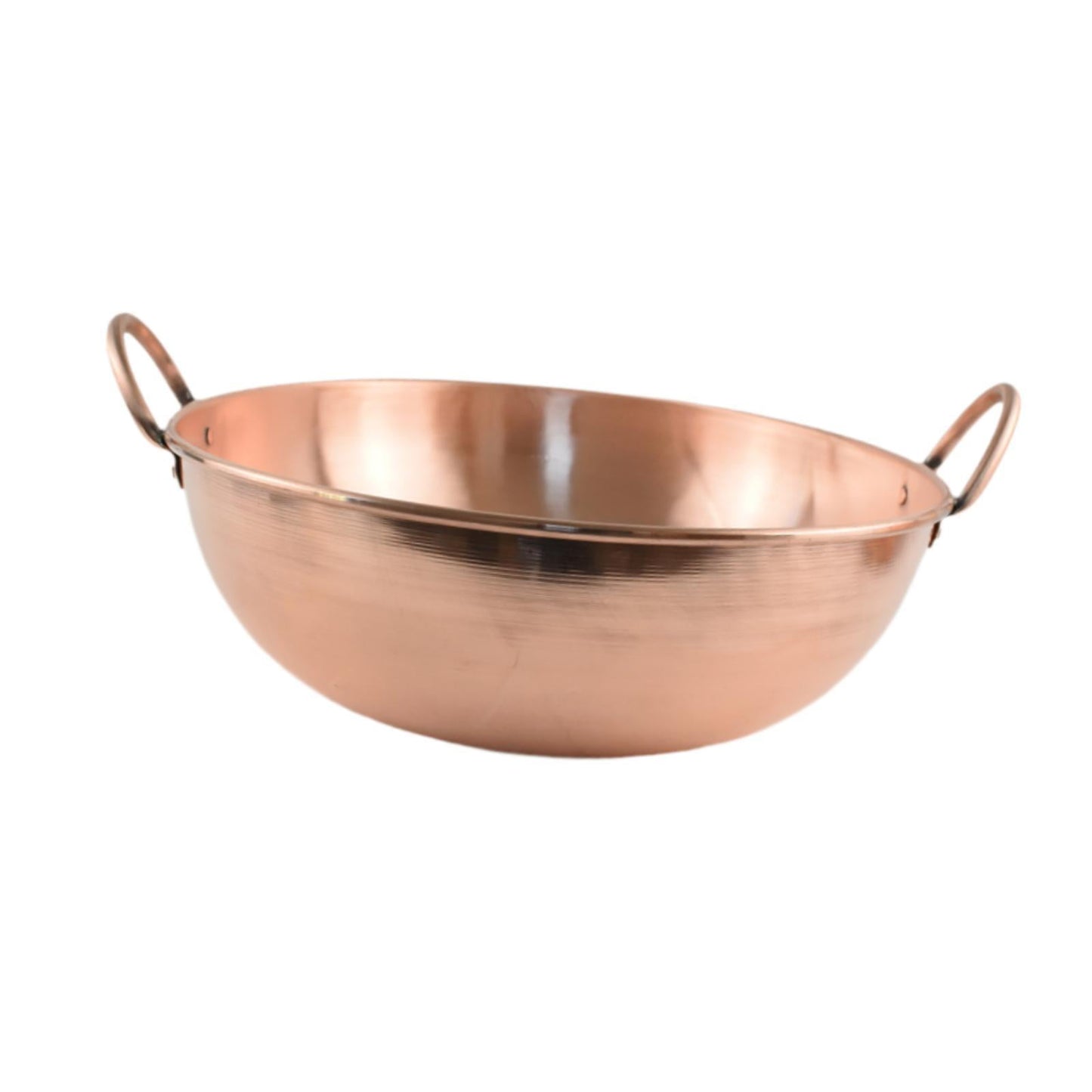 CUTICATE Copper Cookware Copper Pot Cooking Pot Smooth Surface Binaural Pot Hot Pot for Home Restaurant Picnics Camping Hiking 32cm