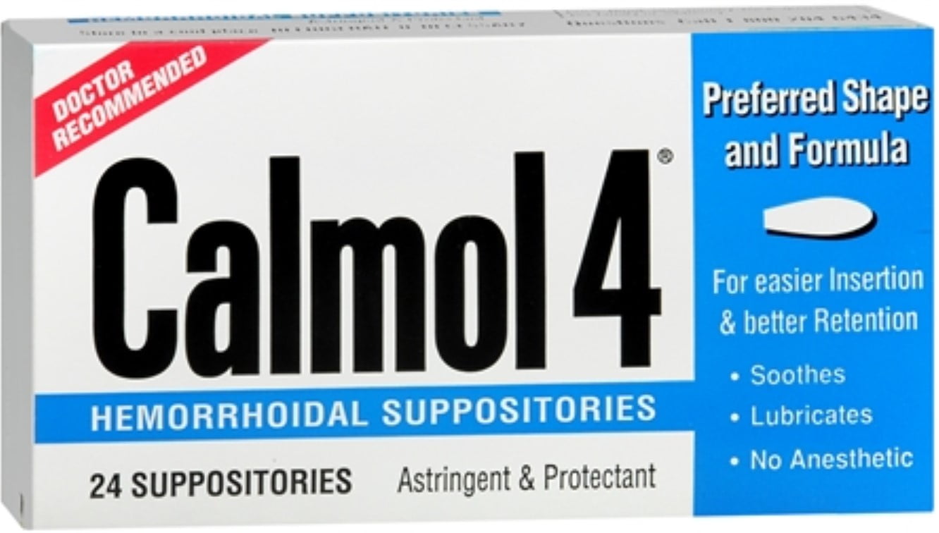 Calmol 4 Hemorrhoidal Suppositories 24 Each