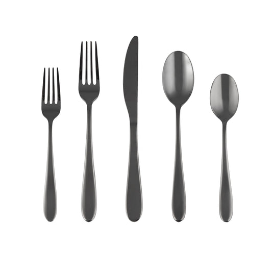 Cambridge Byram Black Mirror 20-Piece Flatware Set (Service for 4)