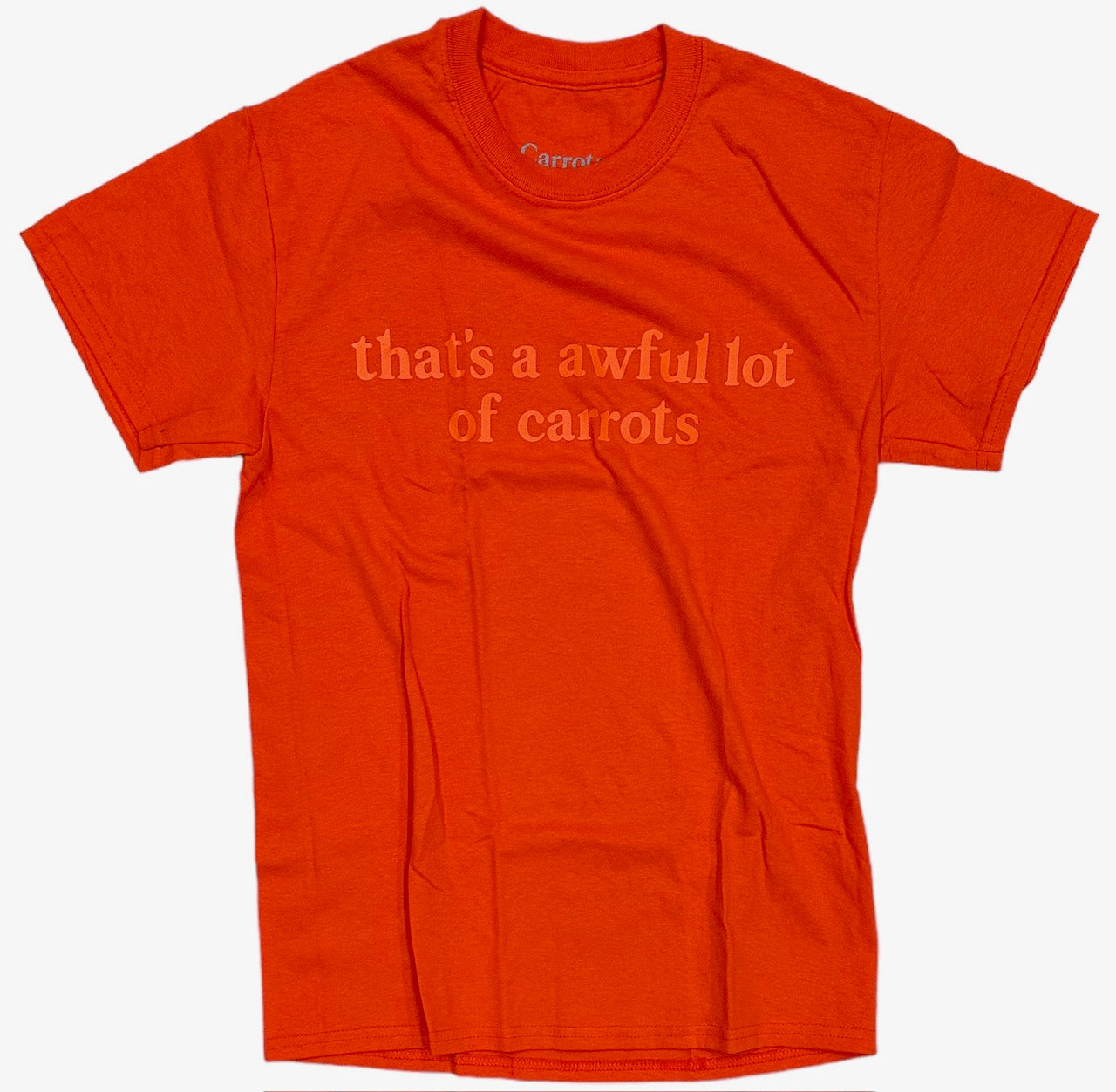 Carrots By Anwar Carrots X That's A Aweful Lot Of Cough Syrup Orange Tee T-Shirt (Small, Orange)