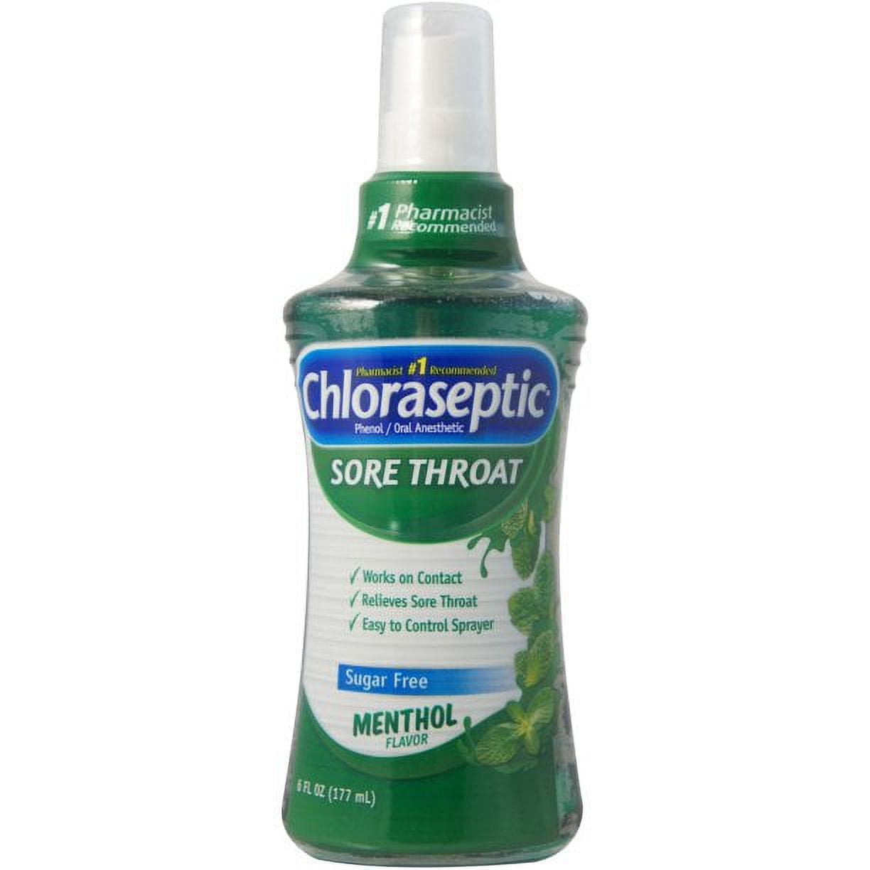 Chloraseptic Sore Throat Spray Menthol - 6 Oz, 3 Pack