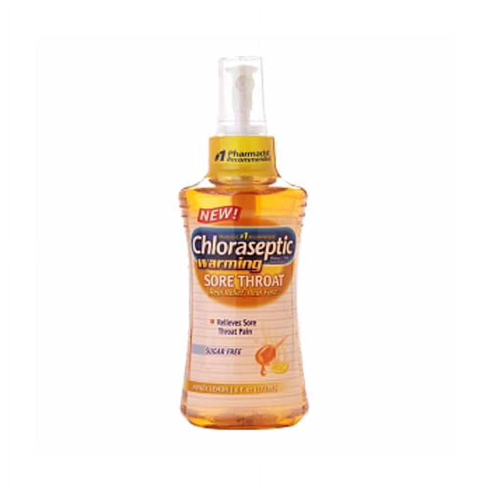 Chloraseptic Warming Sore Throat Spray, Honey Lemon - 6 Oz, 2 Pack