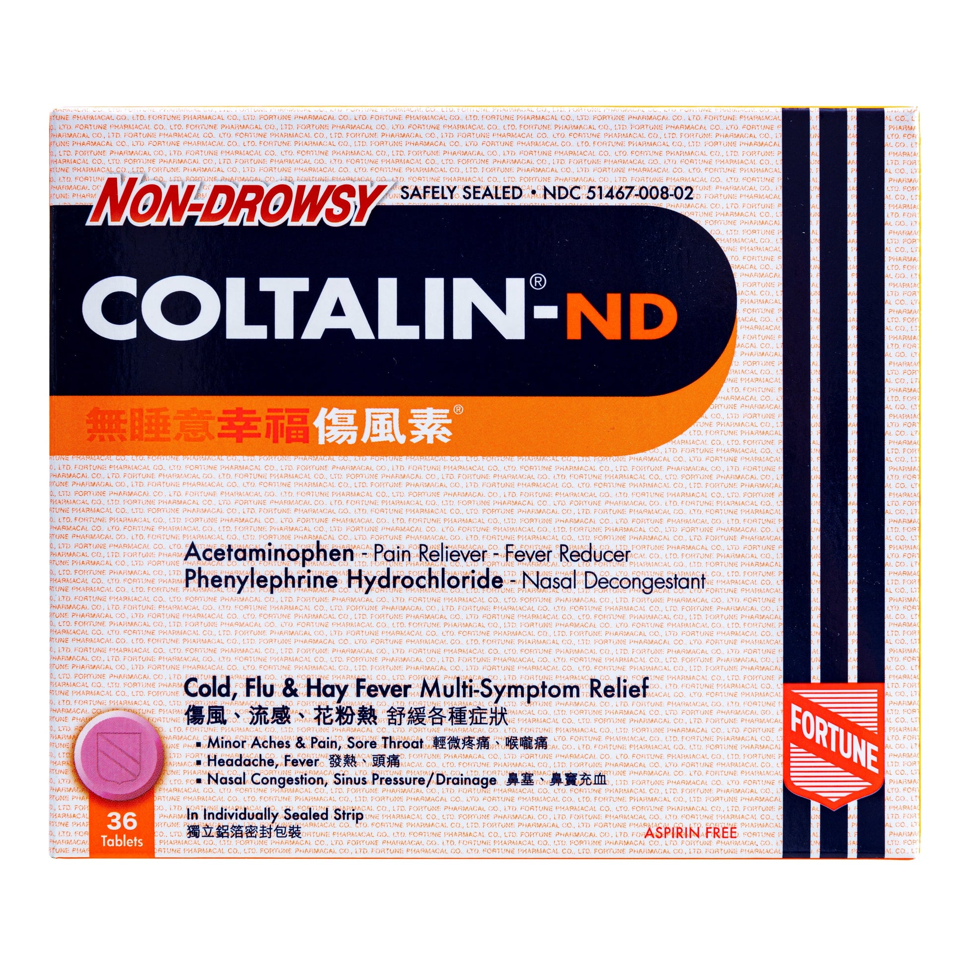 Coltalin-ND - Non-drowsy Cold Tablets