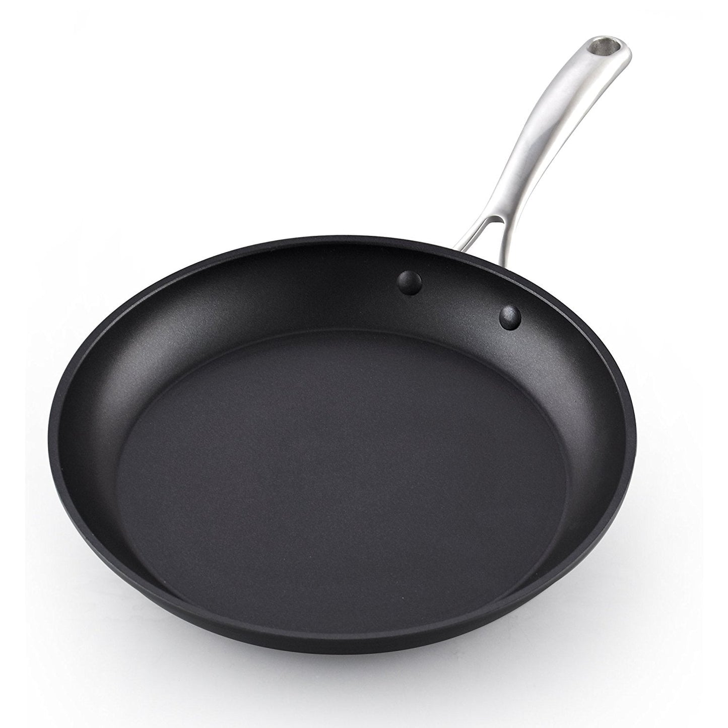 Cooks Standard Frying Omelet Pan, Classic Hard Anodized Nonstick 12-Inch/30cm Saute Skillet Egg Pan, Black