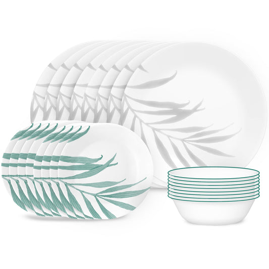 Corelle Solar Print 18-piece Dinnerware Set, Service for 6