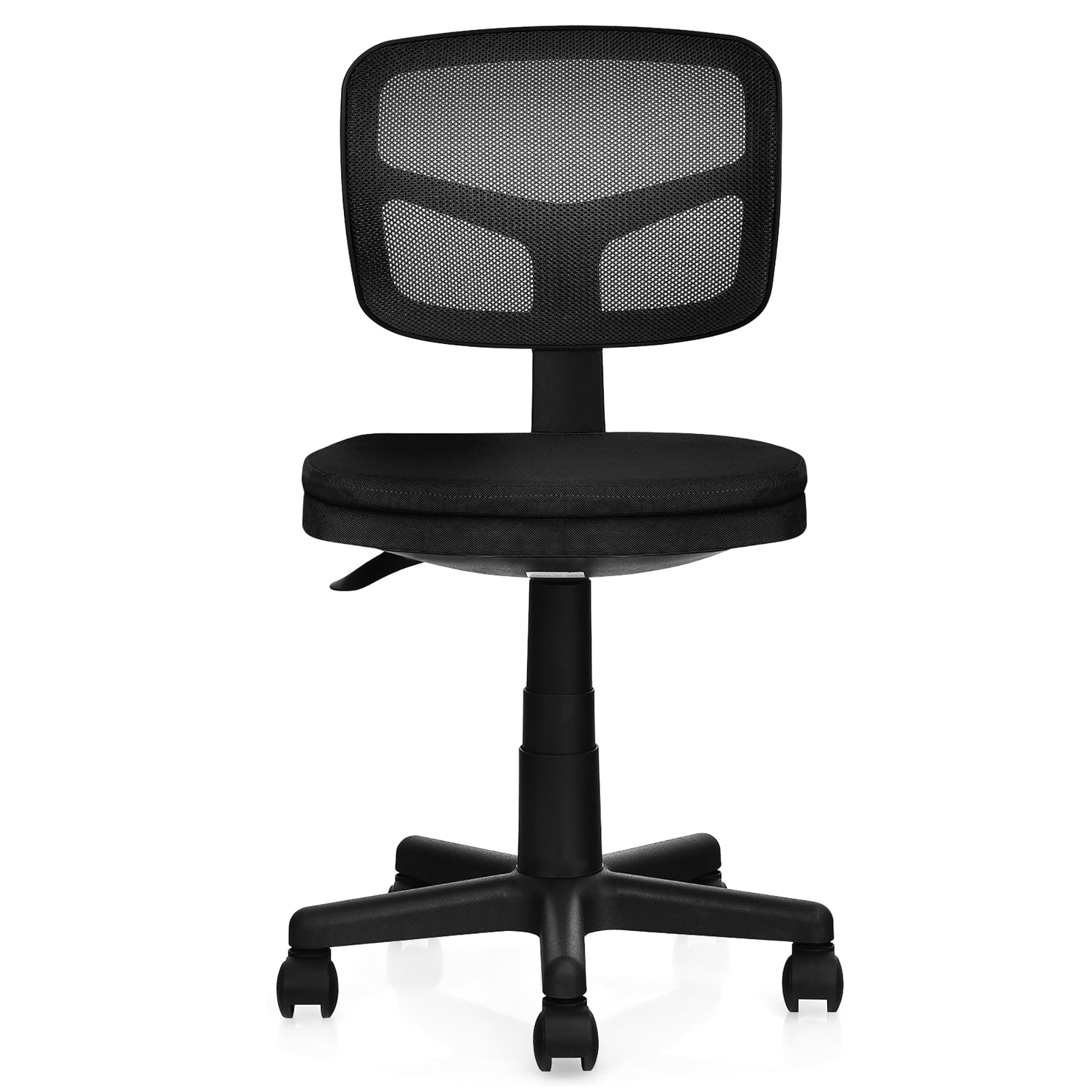 Costway Armless Office Chair Adjustable Swivel Computer Mesh Desk Chair Black