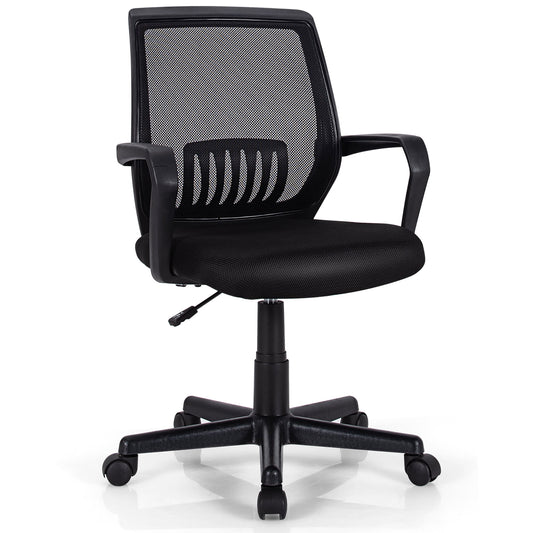 Costway Mesh Office Chair  Height Adjustable Executive Chair w/ Lumbar Support