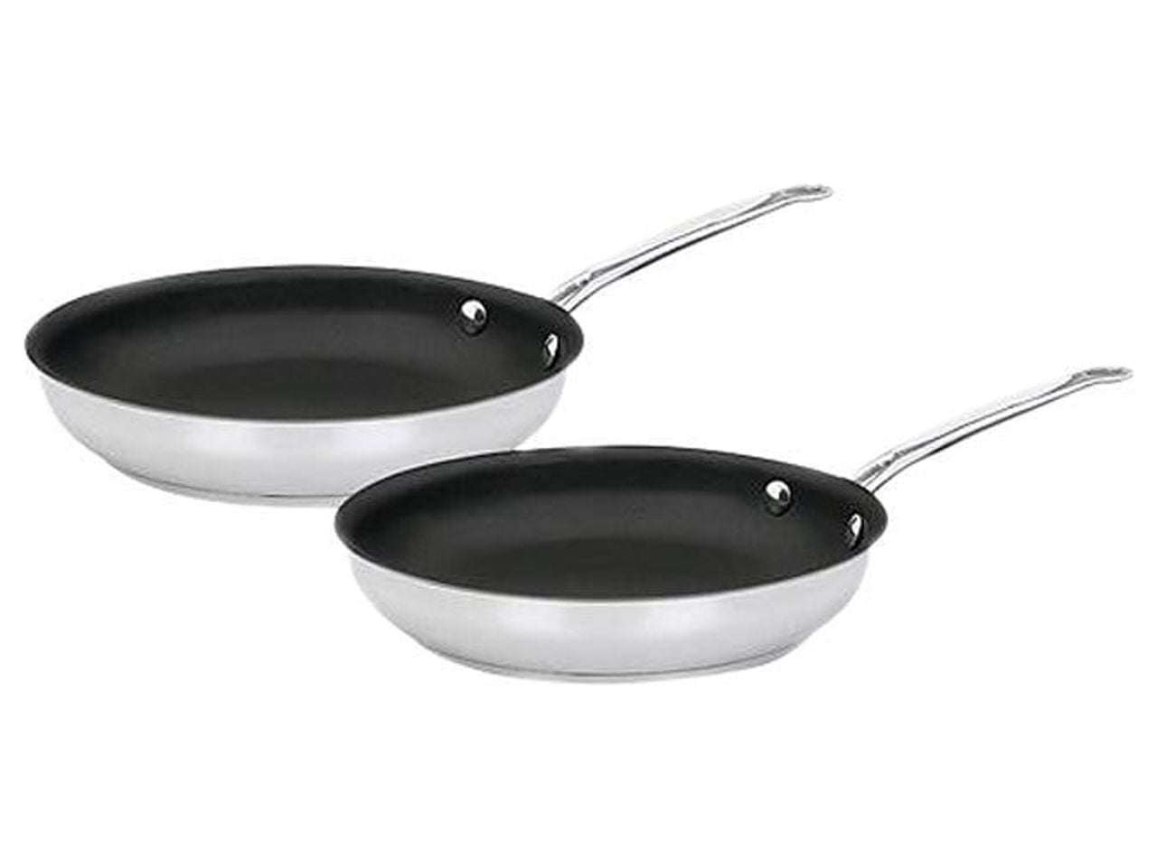 Cuisinart 722-911NS Chef's Classic Stainless Nonstick 2-Piece 9-Inch and 11-Inch Skillet Set