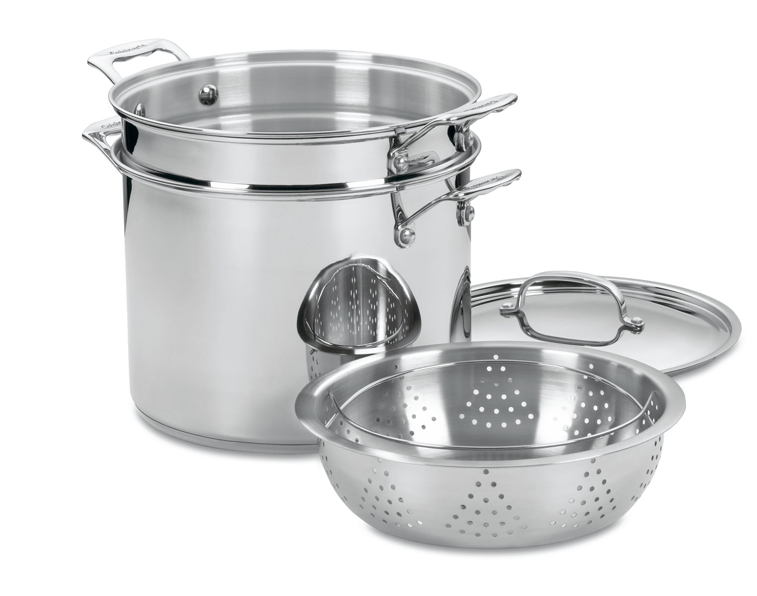 Cuisinart Chef's Classic Stainless Steel 4-Piece 12-Quart Pasta/Steamer Set